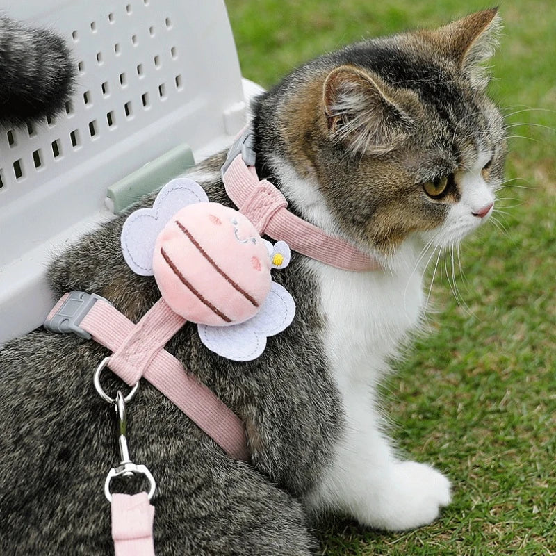 Escape-Proof Soft Mesh Cat Harness & Leash Set | Adjustable Padded Vest for Kittens, Small, Medium & Large Cats