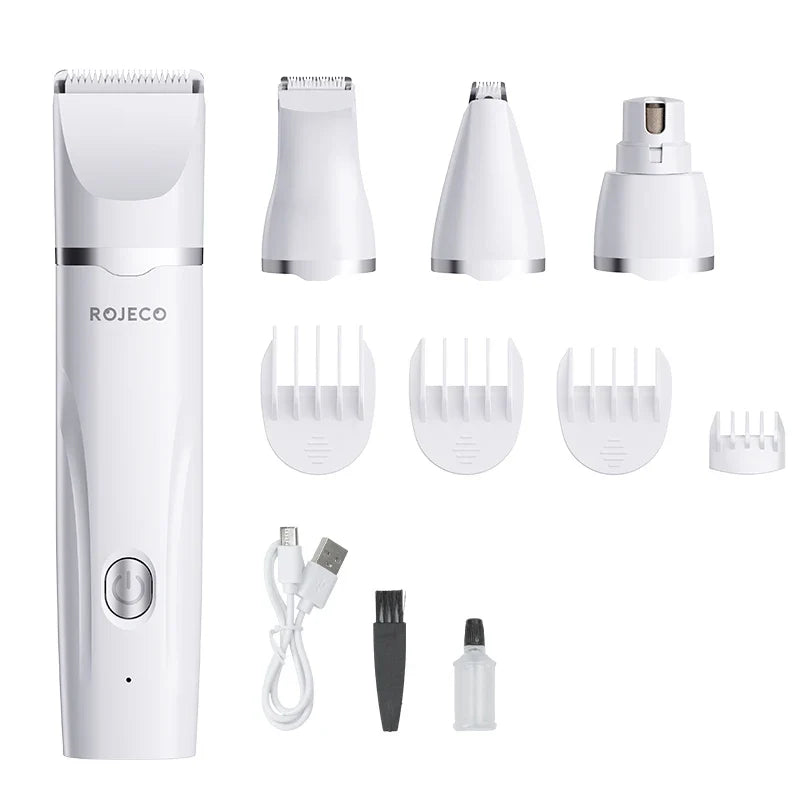 4-in-1 Electric Pet Grooming Kit for Dogs & Cats