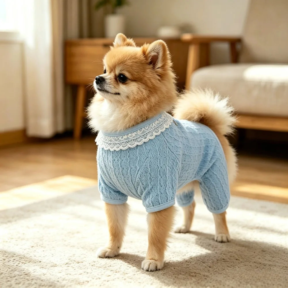Lace Jumpsuit with D-Ring for Small Dogs & Cats