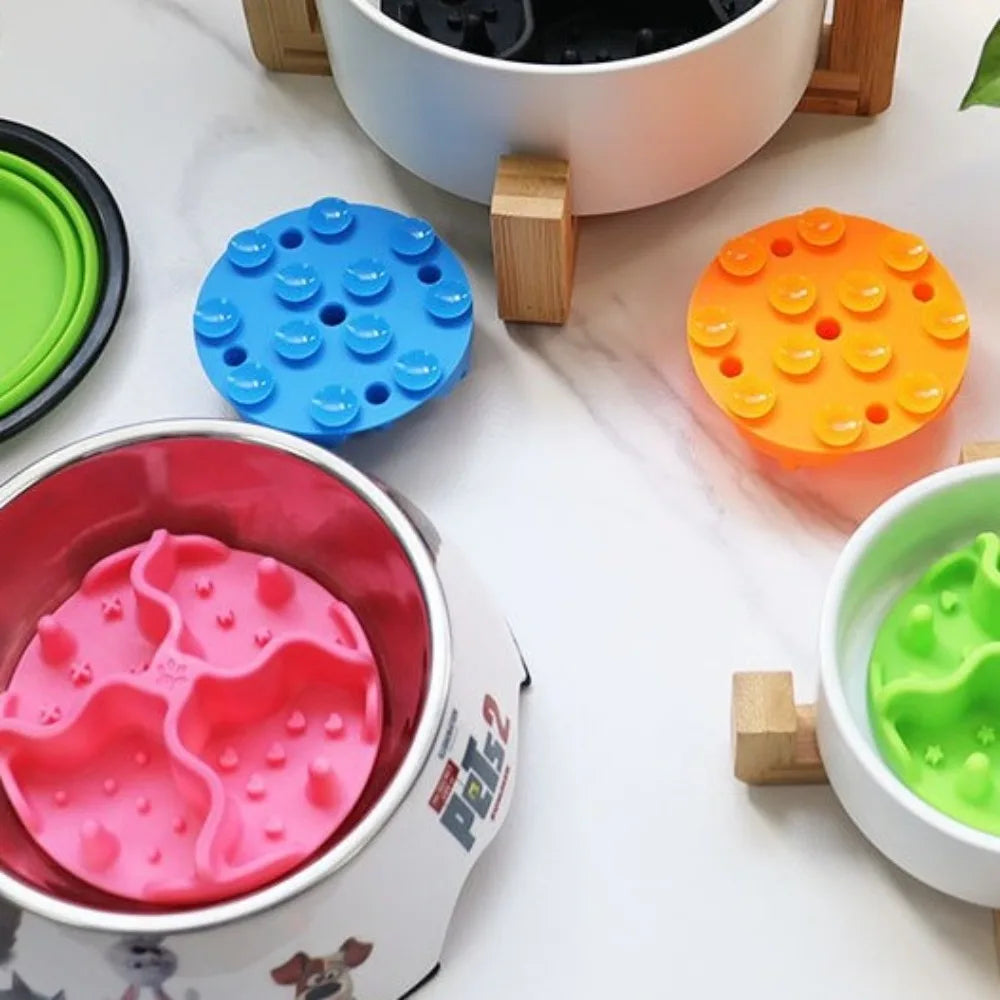 Silicone Slow Feeder Bowl Insert with Suction Cups