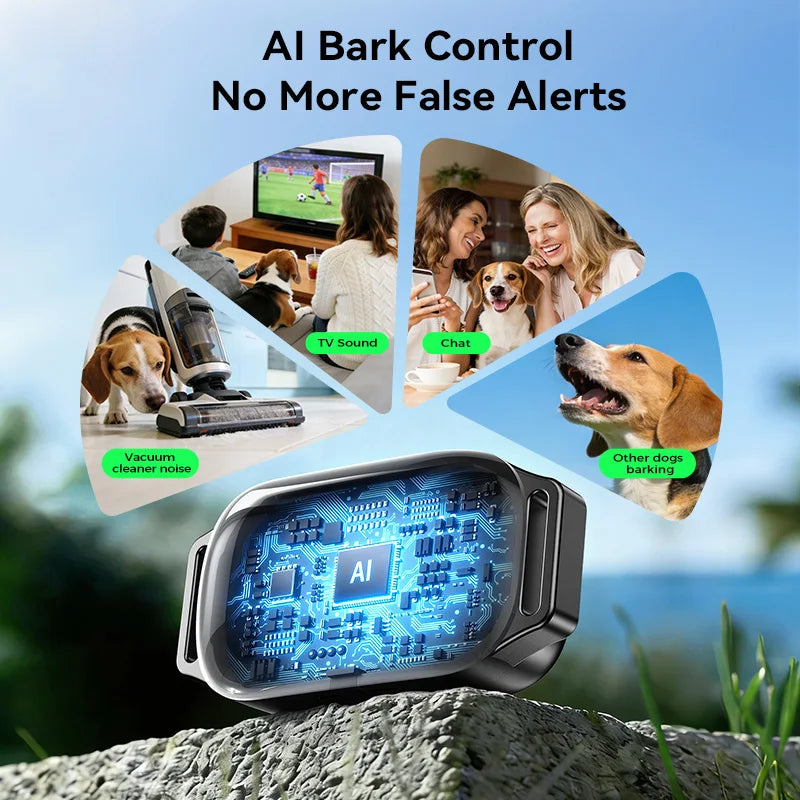 1000m Remote Control Dog Training Collar with Vibration & Bark Stop