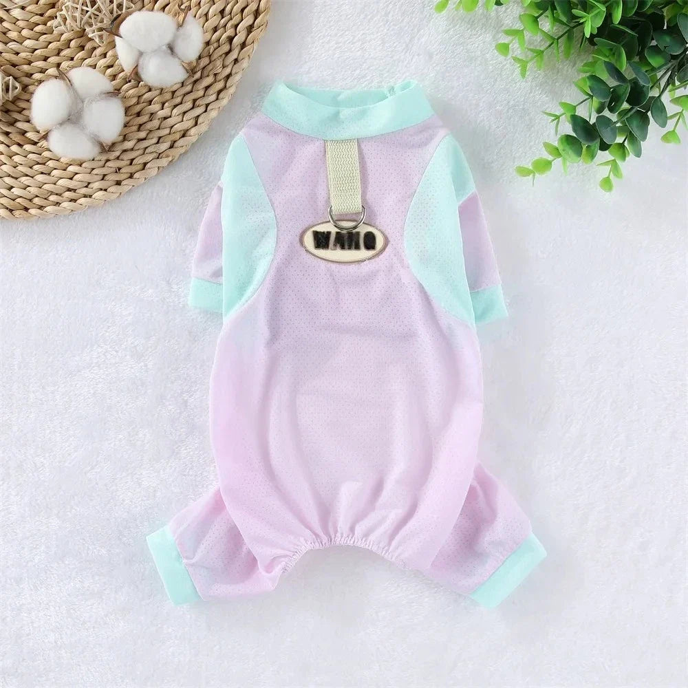 Ice Silk Cooling Jumpsuit for Small Dogs