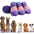 Breathable High-Cut Dog Boots for Hot Pavement & Summer Hiking | Set of 4