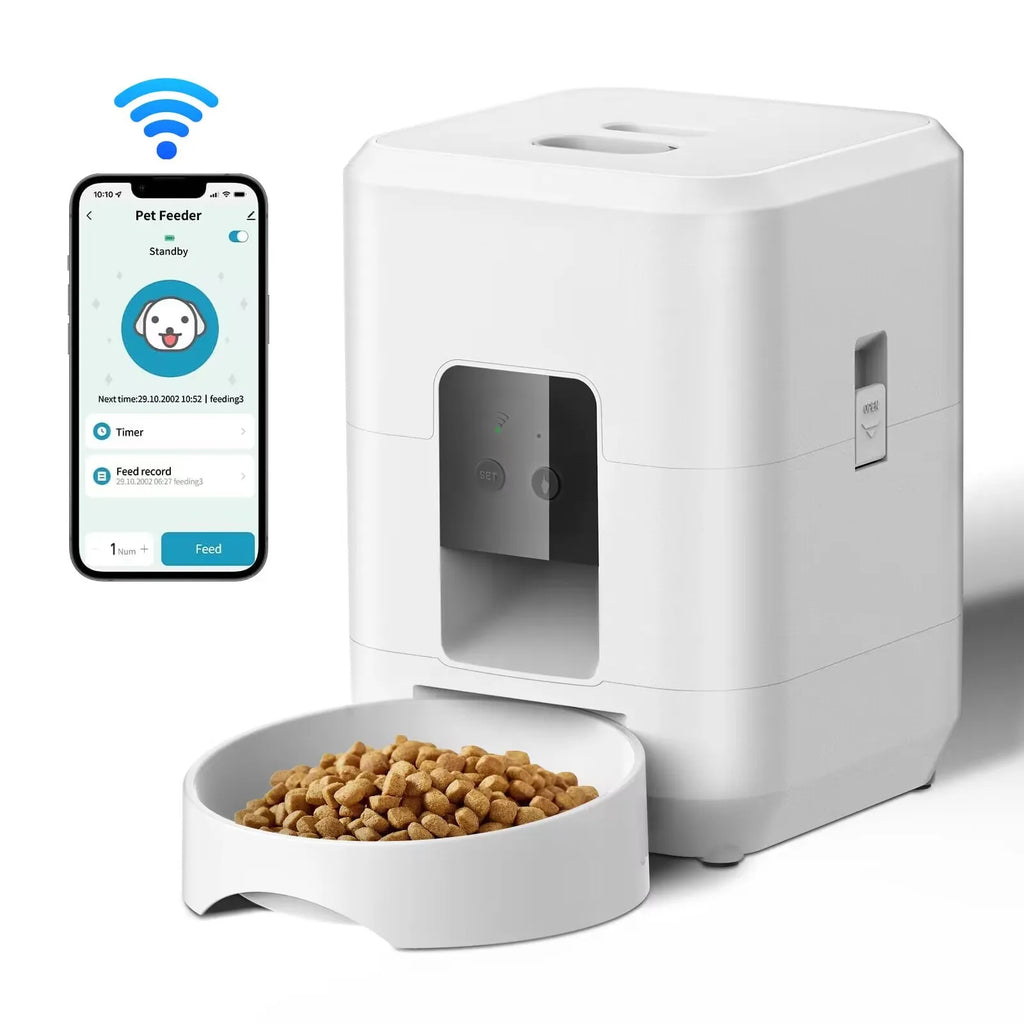 2L Automatic Pet Feeder with App Control & Camera — WiFi Timed Food Dispenser for Cats & Dogs