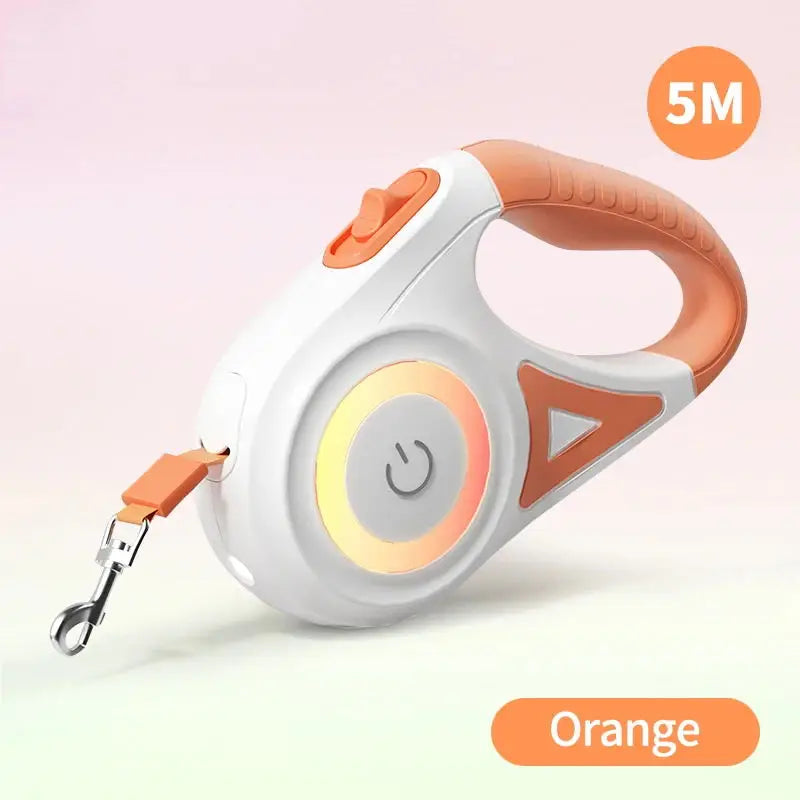 Automatic Retractable Dog Leash with LED Luminous Light for Safe Walking