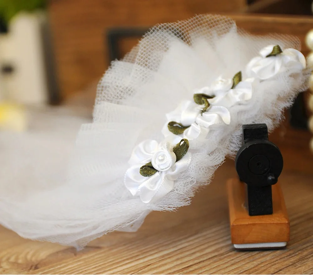 Pet Wedding Veil with Flower