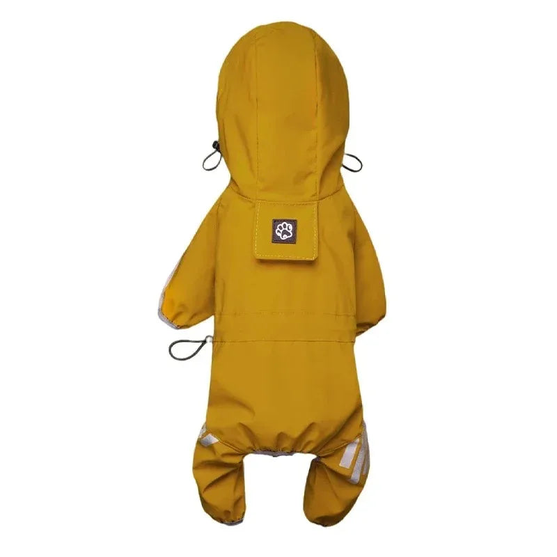 Reflective Waterproof Raincoat Jumpsuit for Small & Medium Dogs
