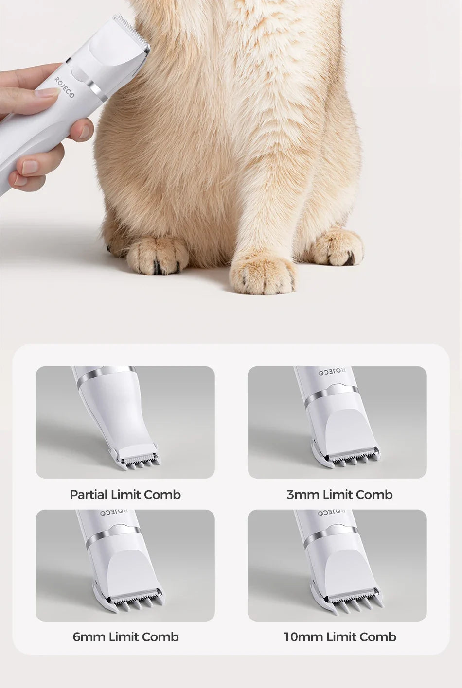 4-in-1 Electric Pet Grooming Kit for Dogs & Cats