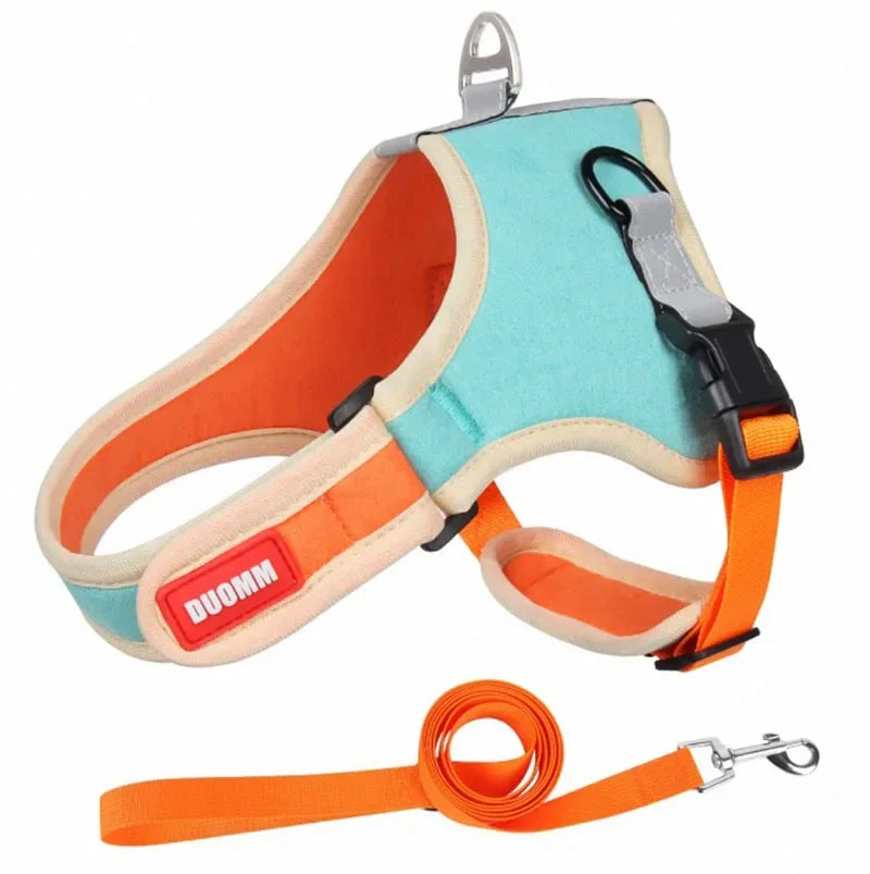 Reflective Dog Harness & Leash Set - Nylon Vest Harness for All Sizes