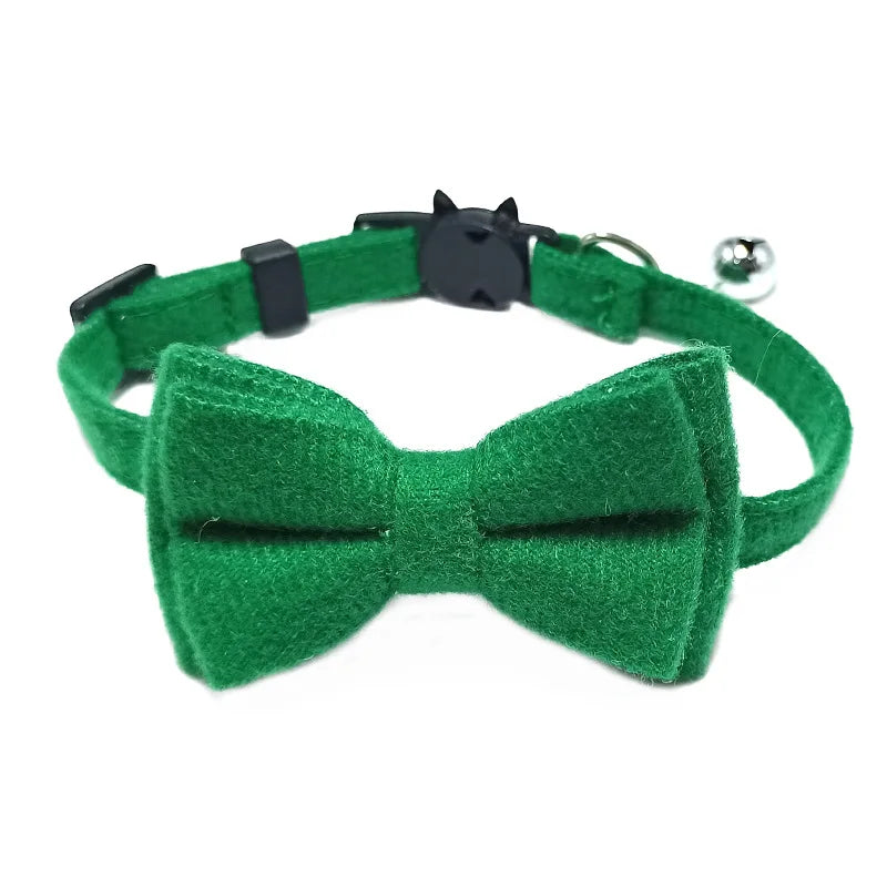 Breakaway Cat Collar with Bow Tie and Bell