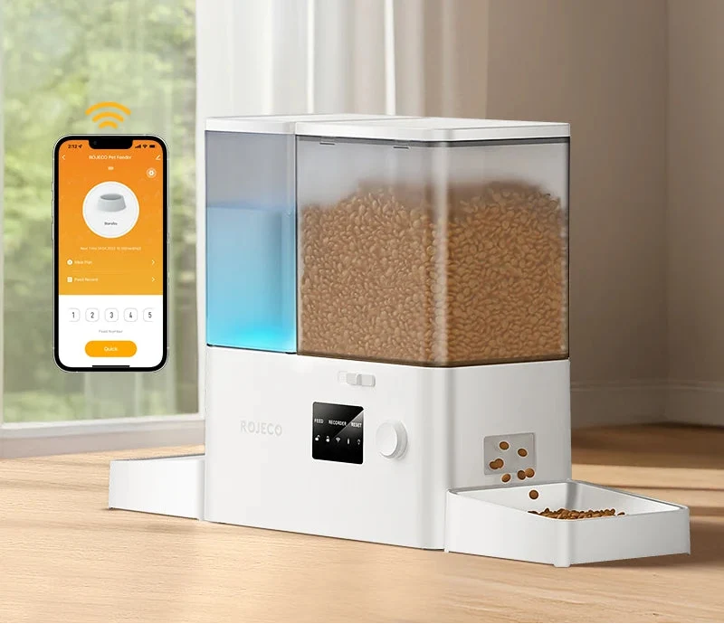 2-in-1 Automatic Pet Feeder & Water Fountain — 8.5L WiFi Smart Dispenser for Cats & Dogs