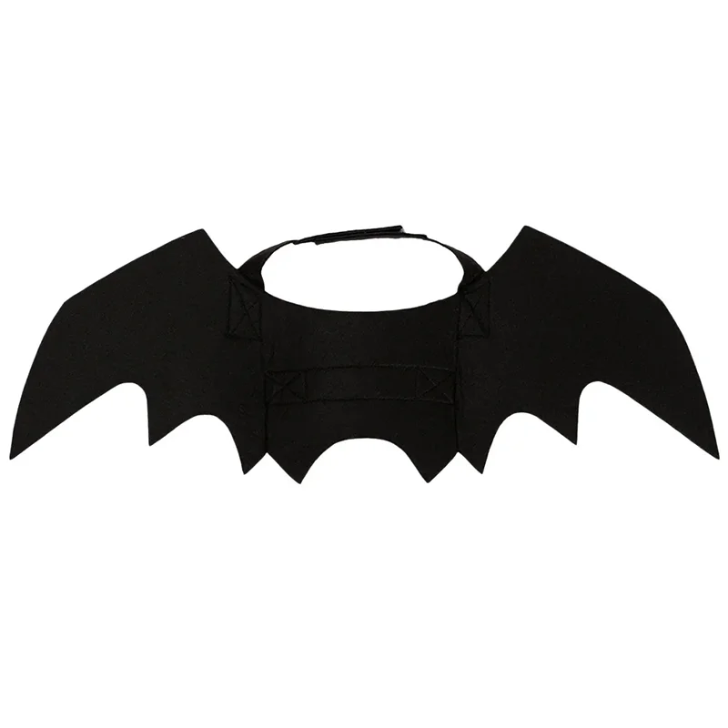 Halloween Bat Wings Costume for Dogs & Cats — Collar Lead & Cosplay Dress-Up Accessories