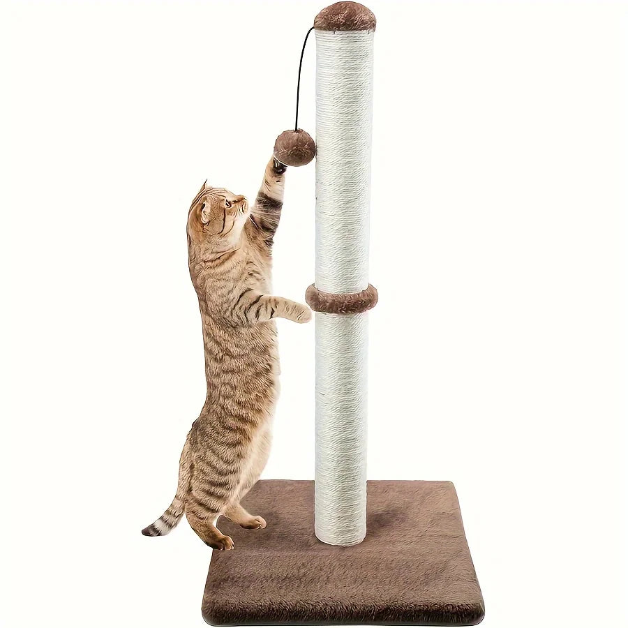 Double-Tier Sisal Cat Scratching Post & Climbing Frame