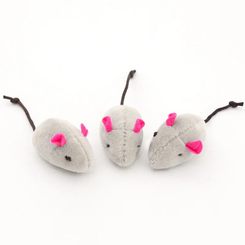 Catnip Mouse Toys with Rattle
