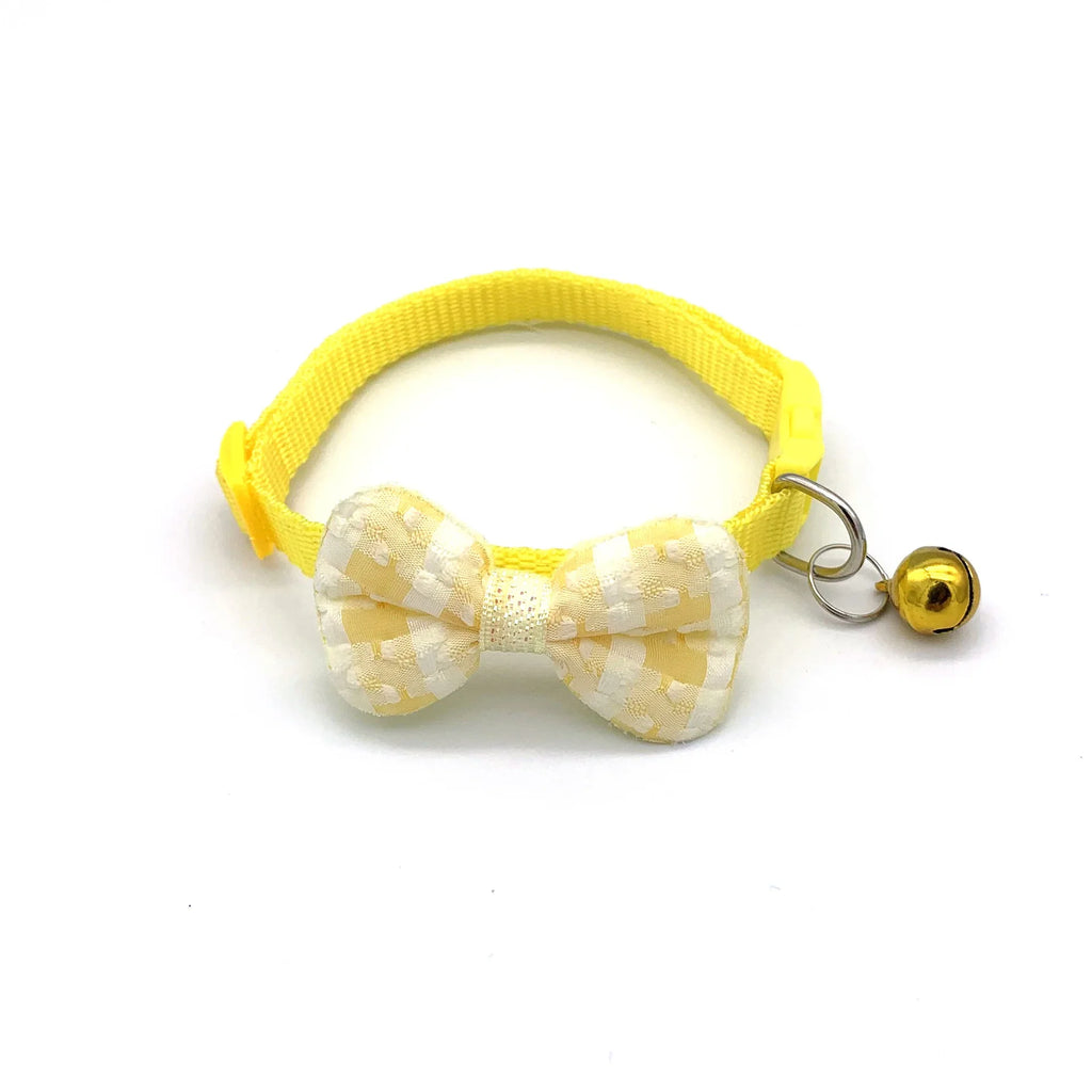 Cute Bow Cat Collar with Safety Bell