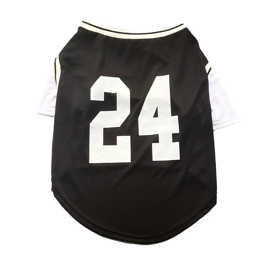 Basketball Print Faux Two-Piece Dog Cooling Vest Shirt | Summer Casual Top for Medium & Large Dogs