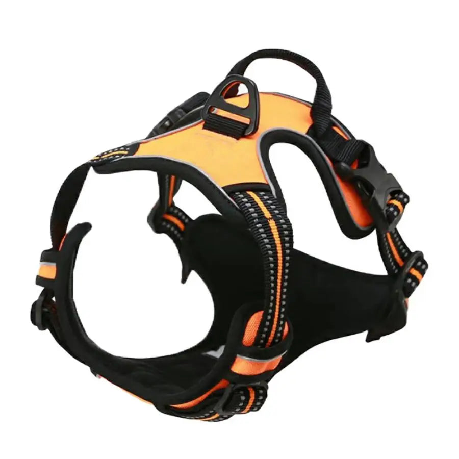No-Pull Dog Harness with Front Clip & Handle | Heavy Duty Reflective Vest for Easy Walking