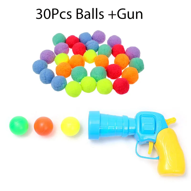 Interactive Pompom Launcher Cat Toy