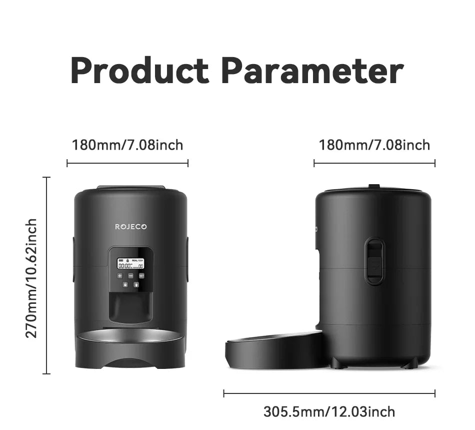 2L Automatic Pet Feeder & Kibble Dispenser — Button Version