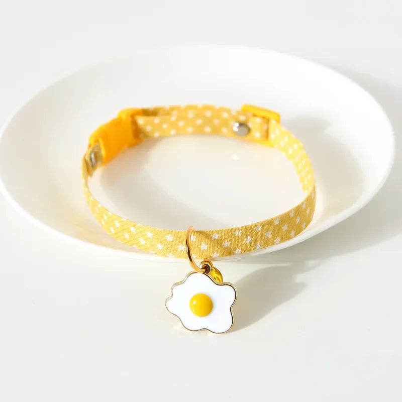 Fruity Avocado Pendant Collar with Bell for Small Dogs and Cats