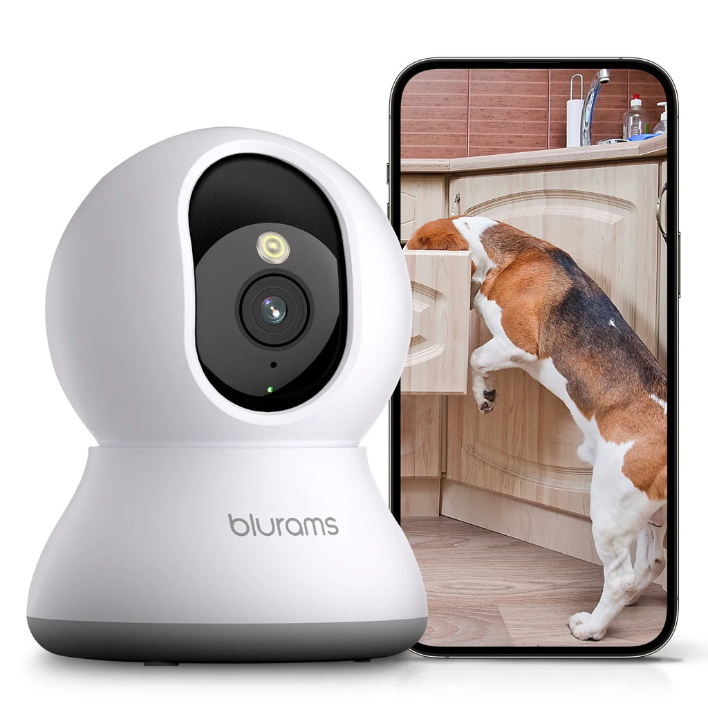 2K Indoor 360° Pet & Home Security Camera with Night Vision & Two-Way Talk