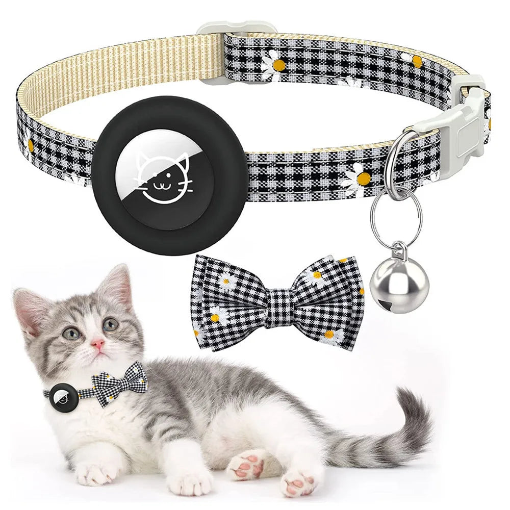 Breakaway Cat Collar with AirTag Holder & Bell