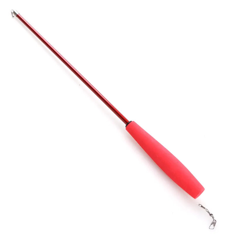 Feather Wand Cat Toy with Bell & Worm String - Interactive Teaser Set