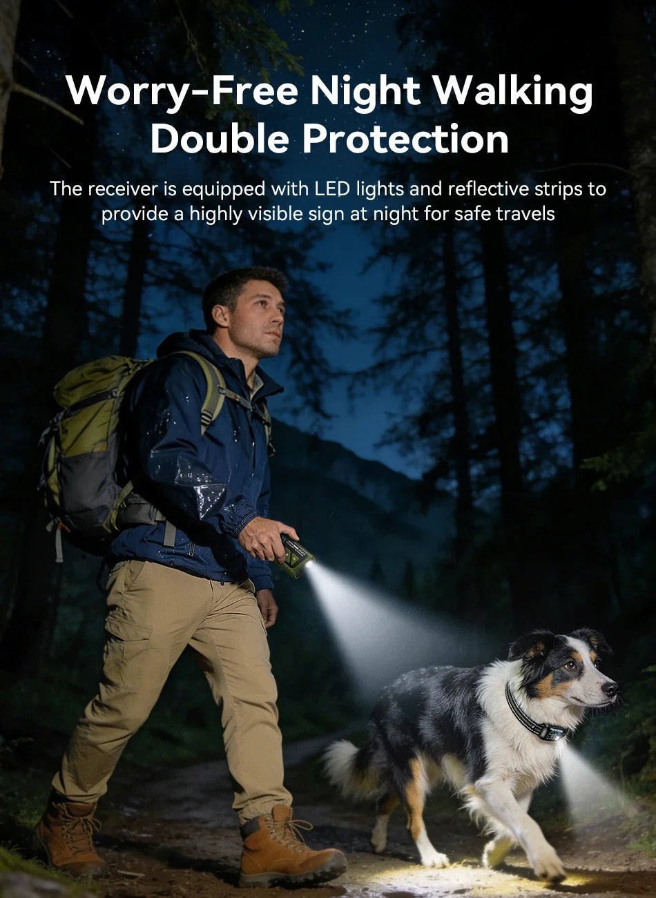 1000m Remote Dog Training Collar with Vibration & Bark Control