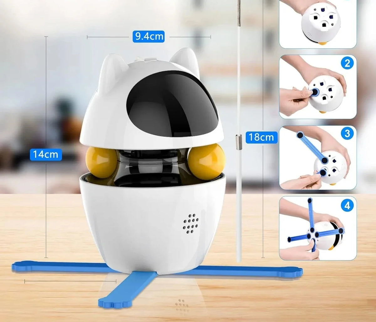 3-in-1 Interactive Cat Toy Set