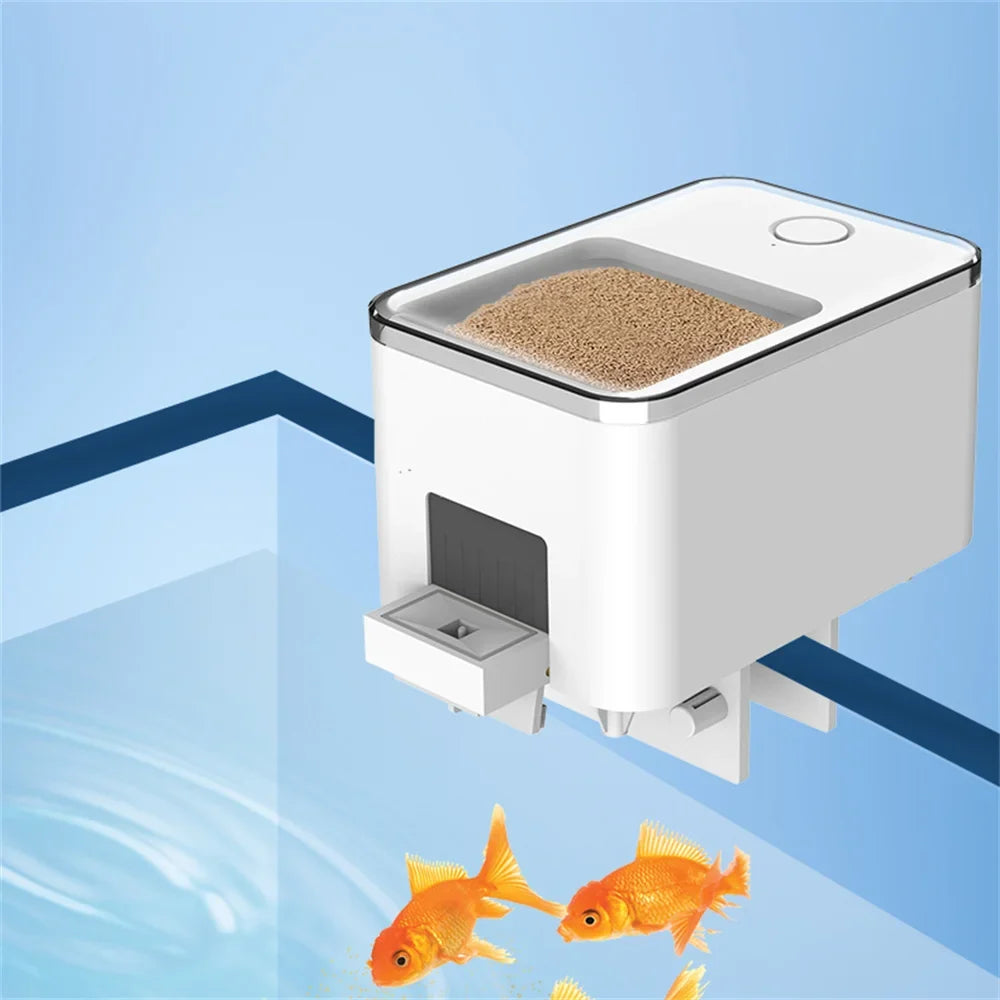 Smart WiFi App-Controlled Automatic Fish Tank Feeder with Timer