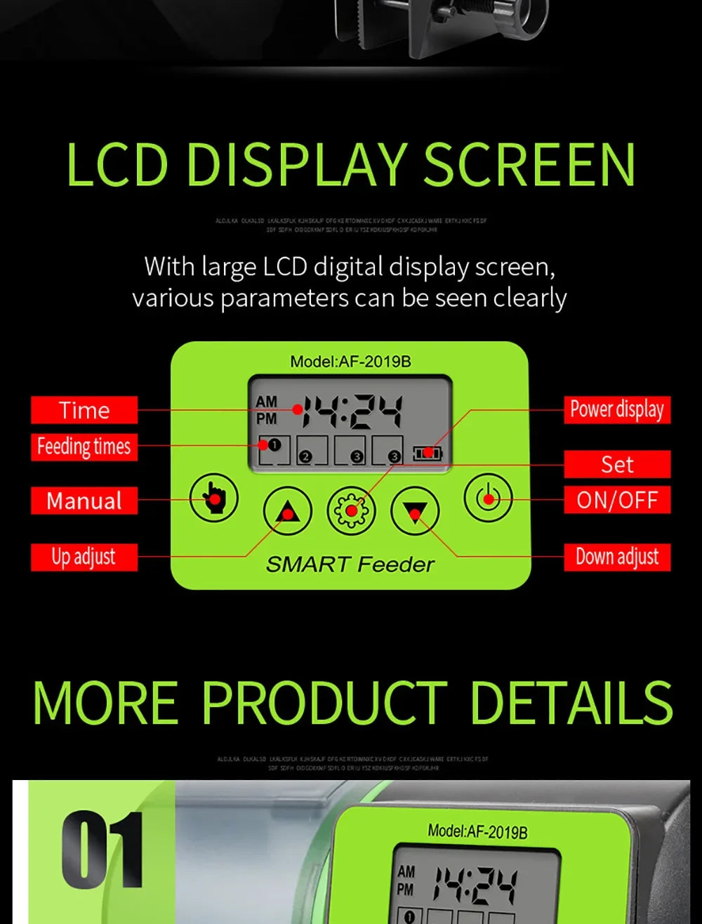 Automatic Fish Feeder - Digital Timer for Aquarium & Turtle Tank