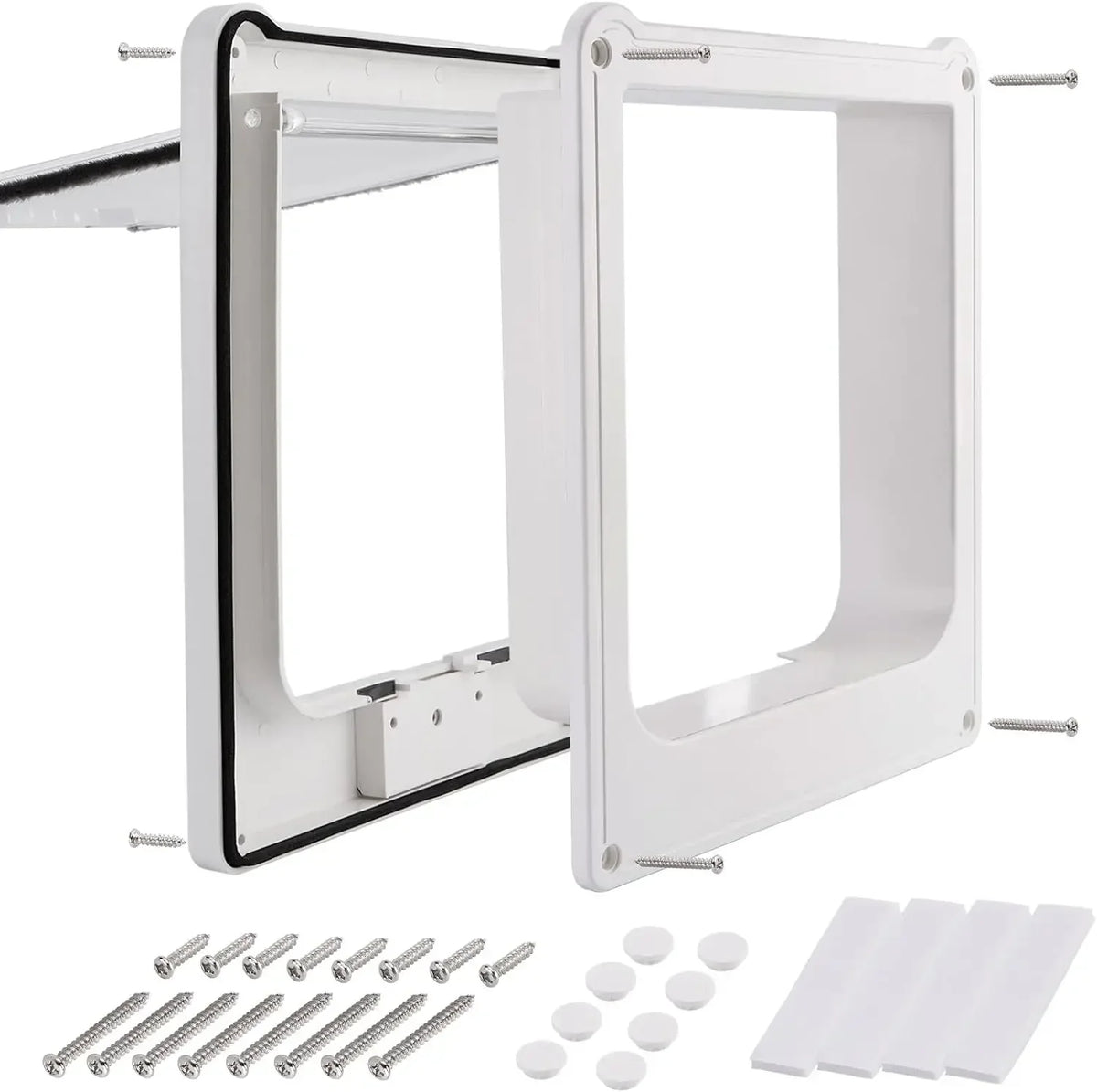 4-Way Cat Door - Magnetic Closure Indoor Pet Door for Cats up to 20lbs