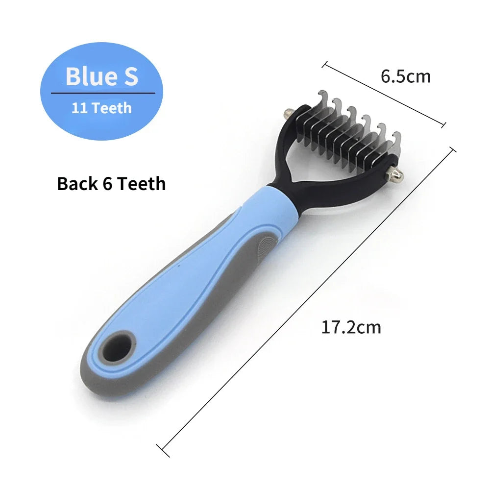 Pet Deshedding Brush - Professional Dog & Cat Hair Remover Grooming Comb