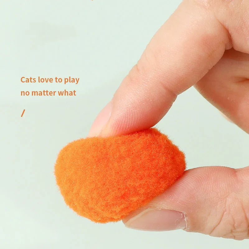 Interactive Pompom Launcher Cat Toy