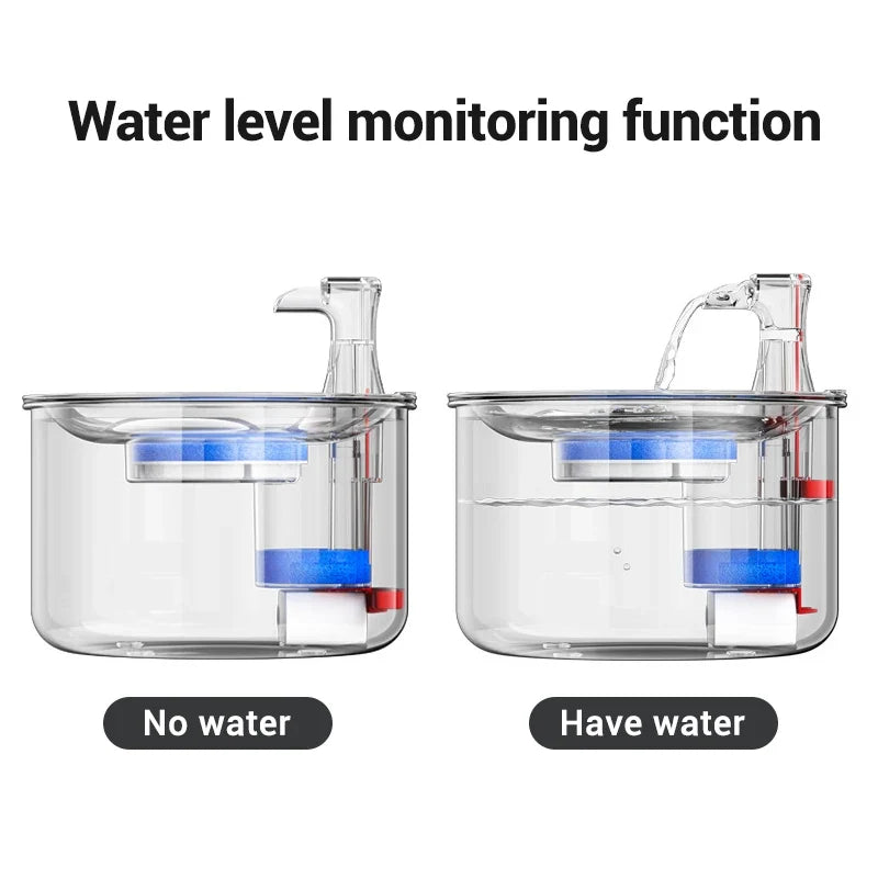 Premium Stainless Steel Cat Water Fountain with Smart Motion Sensor